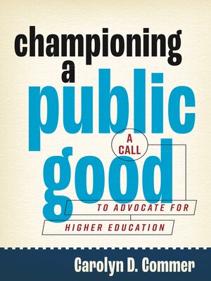 cover image of Championing a Public Good